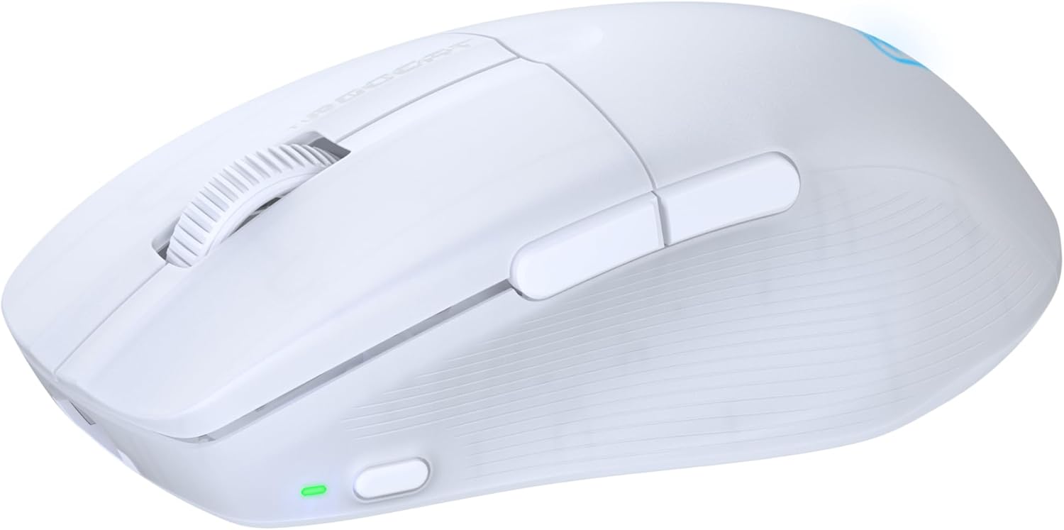 Turtle Beach Pure Air - Ratón de Juego RGB ergonómico inalámbrico Ultraligero, Sensor óptico de 26 000 PPP, 125 Horas de batería, interruptores mecánicos Titan, iluminación RGB