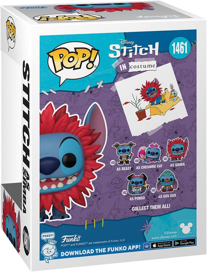 Funko POP! Disney: Stitch Kostuum - Simba - Disney: Lilo & Stitch - Verzamelbare Vinyl Figuur - Cadeau Idee - Officiële Merchandise -Filmfans - Modelfiguur voor Verzamelaars