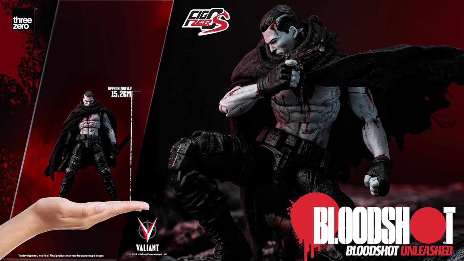 Valiant Comics figurine FigZero S 1/12 Bloodshot Unleashed 15 cm