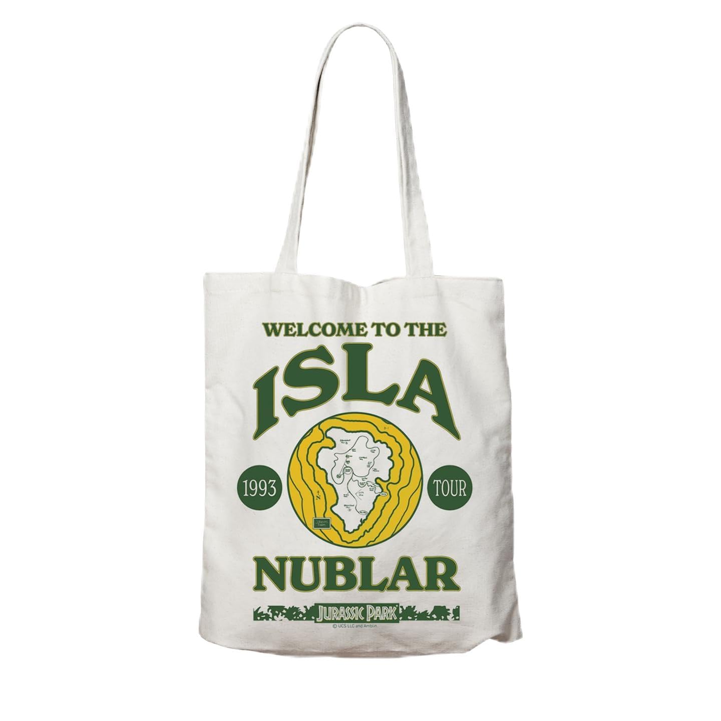 FaNaTtik Jurassic Park Isla Nublar - Bolsa de mano, multicolor, One size