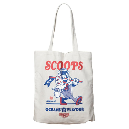 FaNaTtik Stranger Things Scoops Ahoy Tote Bag