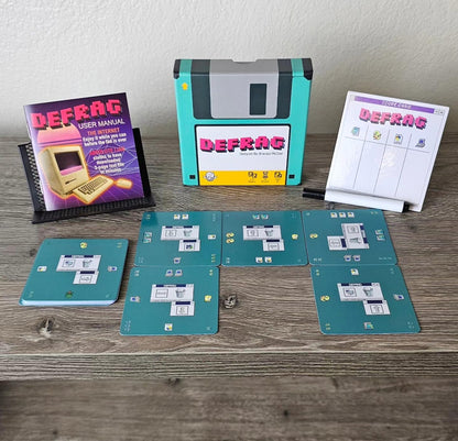 Tiny Game Series - Travel Size Board Games for Adult & Family Fun | Perfect for Game Nights | Range of Player Count, Age, and Playtime | Easy to Learn and Teach (Defrag