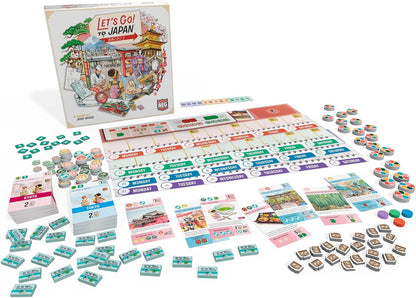 Alderac Entertainment Group | Let's Go! To Japan | Family Board Game | Ages 10+ | 1-4 Players | 45 Minutes Playing Time