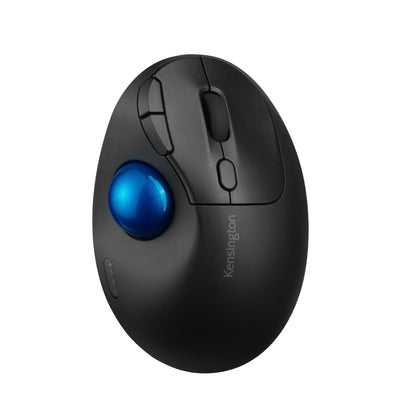 Kensington Pro Fit Ergo TB450 Bluetooth 2.4GHz with Dual Wireless Capability, Up to 18 months of Battery Life, Ergonomic 34mm Thumb Operated Trackball Mouse, Made from 50% Recycled plastic (K72194WW