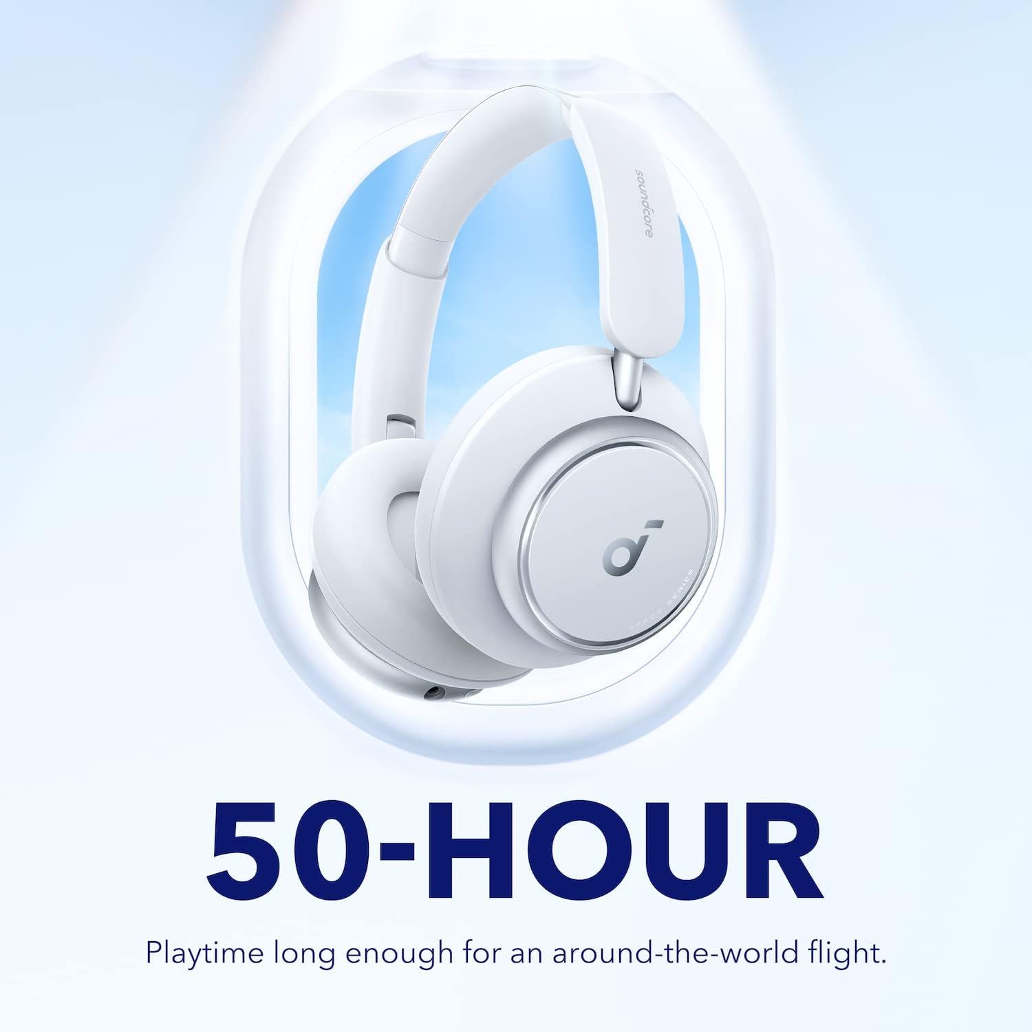 Soundcore Auriculares Inalámbricos Cancelación Ruido Activa Adaptativas by Anker Space Q45, hasta 98% Reducción Ruido, 50 h Reproducción, LDAC Hi-Res Audio Inalámbrico, Control App, Bluetooth 5.3