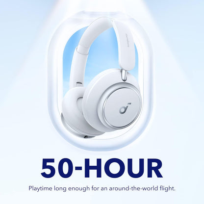 Soundcore Auriculares Inalámbricos Cancelación Ruido Activa Adaptativas by Anker Space Q45, hasta 98% Reducción Ruido, 50 h Reproducción, LDAC Hi-Res Audio Inalámbrico, Control App, Bluetooth 5.3
