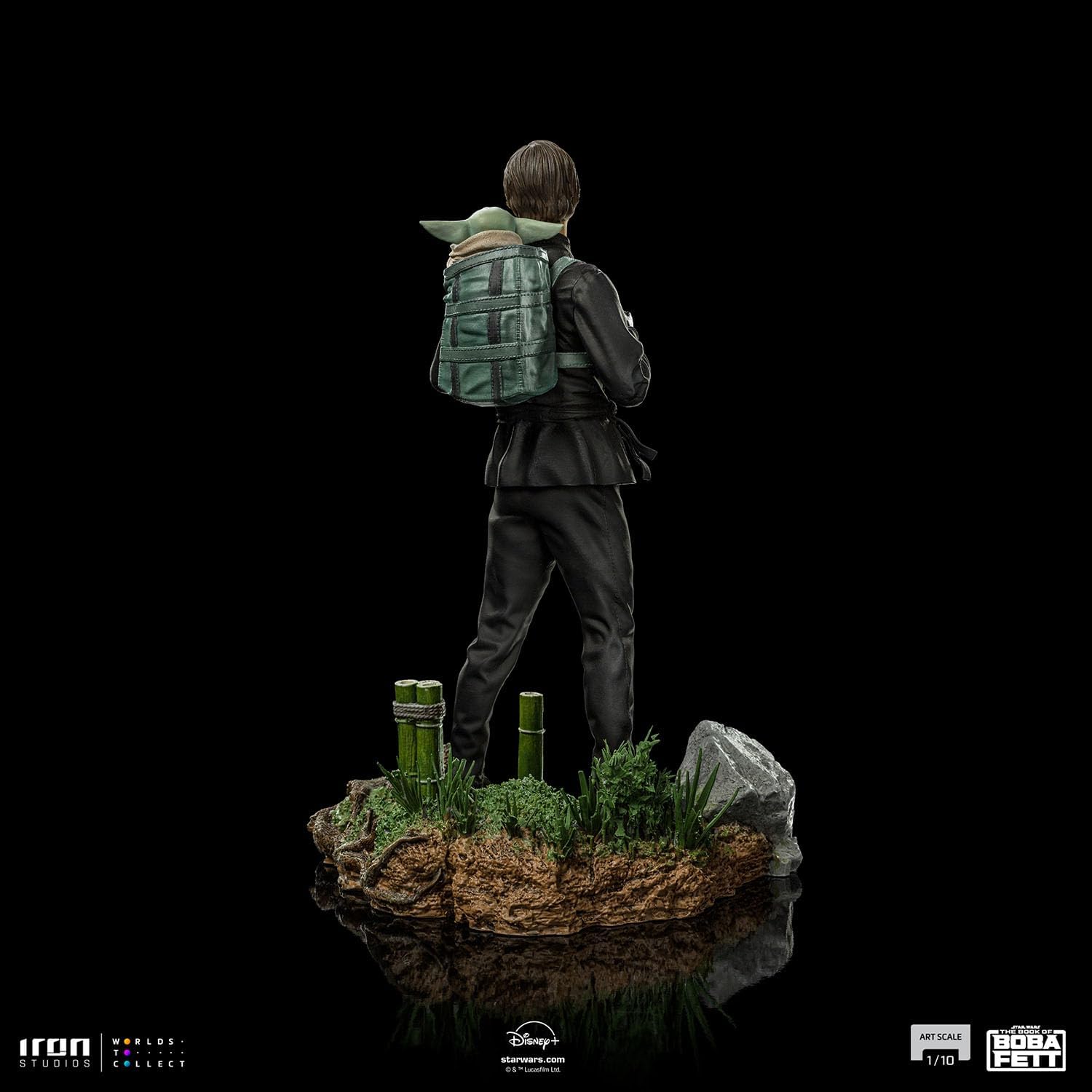 IRON STUDIO LE LIVRE DE BOBA FETT - Luke & Grogu - Figurine 1/10 Art Scale 20cm