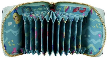 Loungefly Disney The Little Mermaid 35th Anniversary Life is The Bubbles Accordion Wallet Black/Charcoal onesize