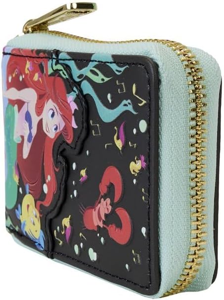 Loungefly Disney The Little Mermaid 35th Anniversary Life is The Bubbles Accordion Wallet Black/Charcoal onesize