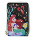 Loungefly Disney The Little Mermaid 35th Anniversary Life is The Bubbles Accordion Wallet Black/Charcoal onesize