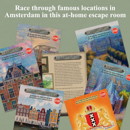 EXIT: The Game - The Hunt Through Amsterdam | Escape Room |Co-op Games | 1+ Players |Ages 5-7| Brainteasers |Art Heist | Ages 12+