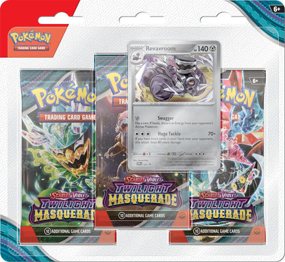 Pokemon Tcg: Scarlet & Violet - Twilight Masquerade - Triple Blister - Revavroom