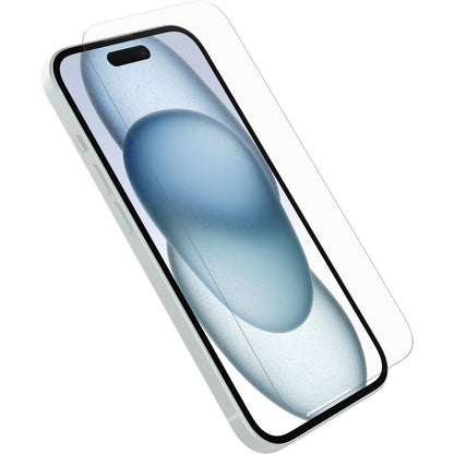 OtterBox Glass Screen Protector for iPhone 15, Tempered Glass, Scratch Protection, Drop Defense for Shatter Protection, No Retail Packaging Glass iPhone 15