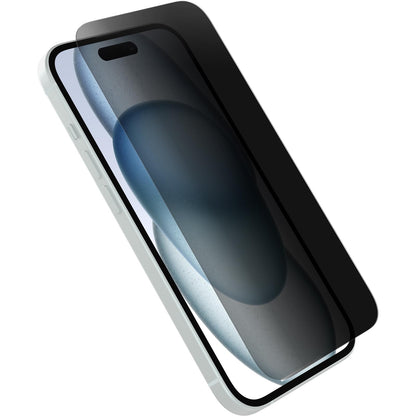 OtterBox Premium Pro Privacy Glass Screen Protector for iPhone 15, Tempered Glass, superior Scratch Protection, Survives Drops up to 6ft, Antimicrobial Protection, No Retail Packaging Premium Pro Privacy Glass iPhone 15