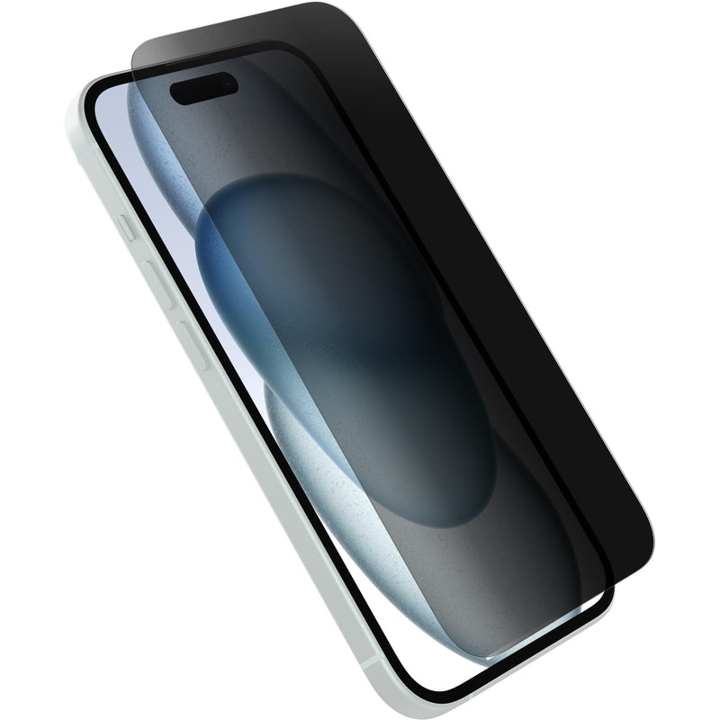 OtterBox Premium Pro Privacy Glass Screen Protector for iPhone 15, Tempered Glass, superior Scratch Protection, Survives Drops up to 6ft, Antimicrobial Protection, No Retail Packaging Premium Pro Privacy Glass iPhone 15