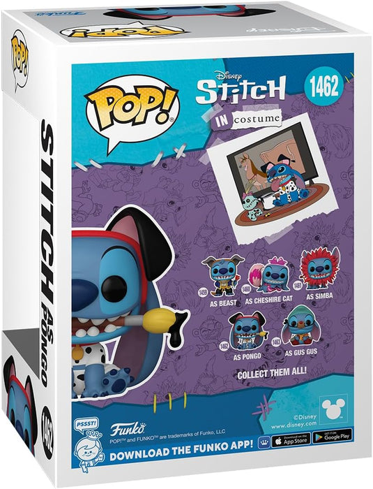 Funko POP! Disney: Stitch Costume - 101 Dalmatians PONGO - Lilo and Stitch - Collectable Vinyl Figure - Gift Idea - Official Merchandise - Toys for Kids & Adults - Movies Fans