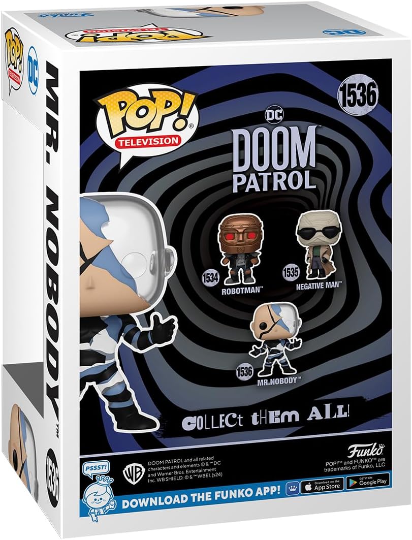 Funko POP! TV: Doom Patrol - Mr. Nobody - Si Illumina Al Buio - Figura in Vinile da Collezione - Idea Regalo - Merchandising Ufficiale - Giocattoli per Bambini e Adulti - TV Fans