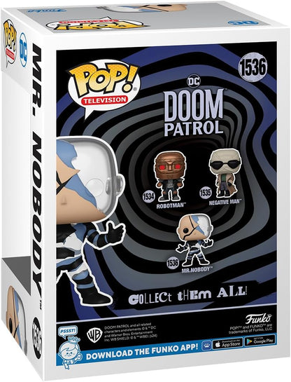 Funko POP! TV: Doom Patrol - Mr. Nobody - Si Illumina Al Buio - Figura in Vinile da Collezione - Idea Regalo - Merchandising Ufficiale - Giocattoli per Bambini e Adulti - TV Fans