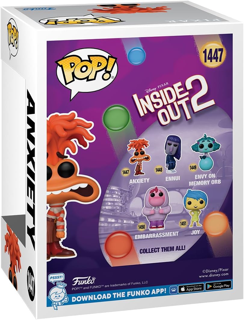 Funko POP! Disney: Inside Out 2 - Anxiety - Collectable Vinyl Figure - Gift Idea - Official Merchandise - Toys for Kids & Adults - Movies Fans - Model Figure for Collectors and Display