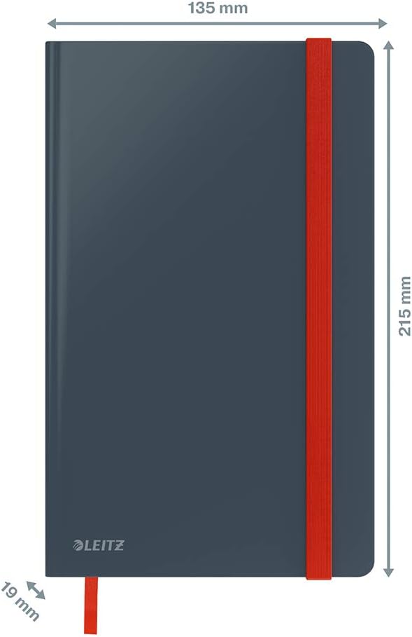 Leitz - Cosy Notebook Hard Cover Medium Grey - Squared