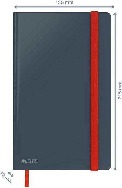 Leitz - Cosy Notebook Hard Cover Medium Grey - Squared