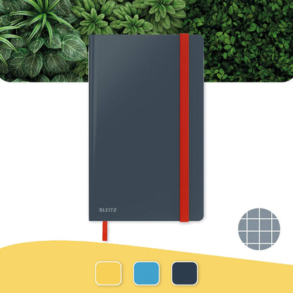 Leitz - Cosy Notebook Hard Cover Medium Grey - Squared