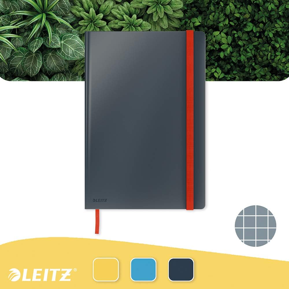 Leitz - Cosy Notebook Hard Cover Large Grey - Squared