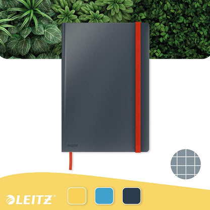 Leitz - Cosy Notebook Hard Cover Large Grey - Squared