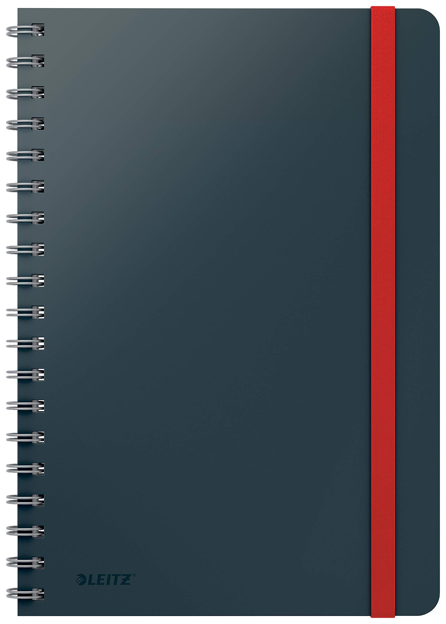 Leitz - Cosy Notebook Spiral Ridge Large Grey - Squared