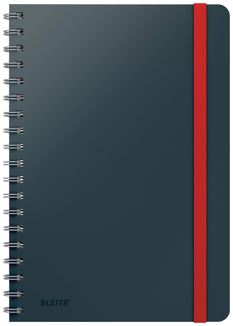 Leitz - Cosy Notebook Spiral Ridge Large Grey - Squared