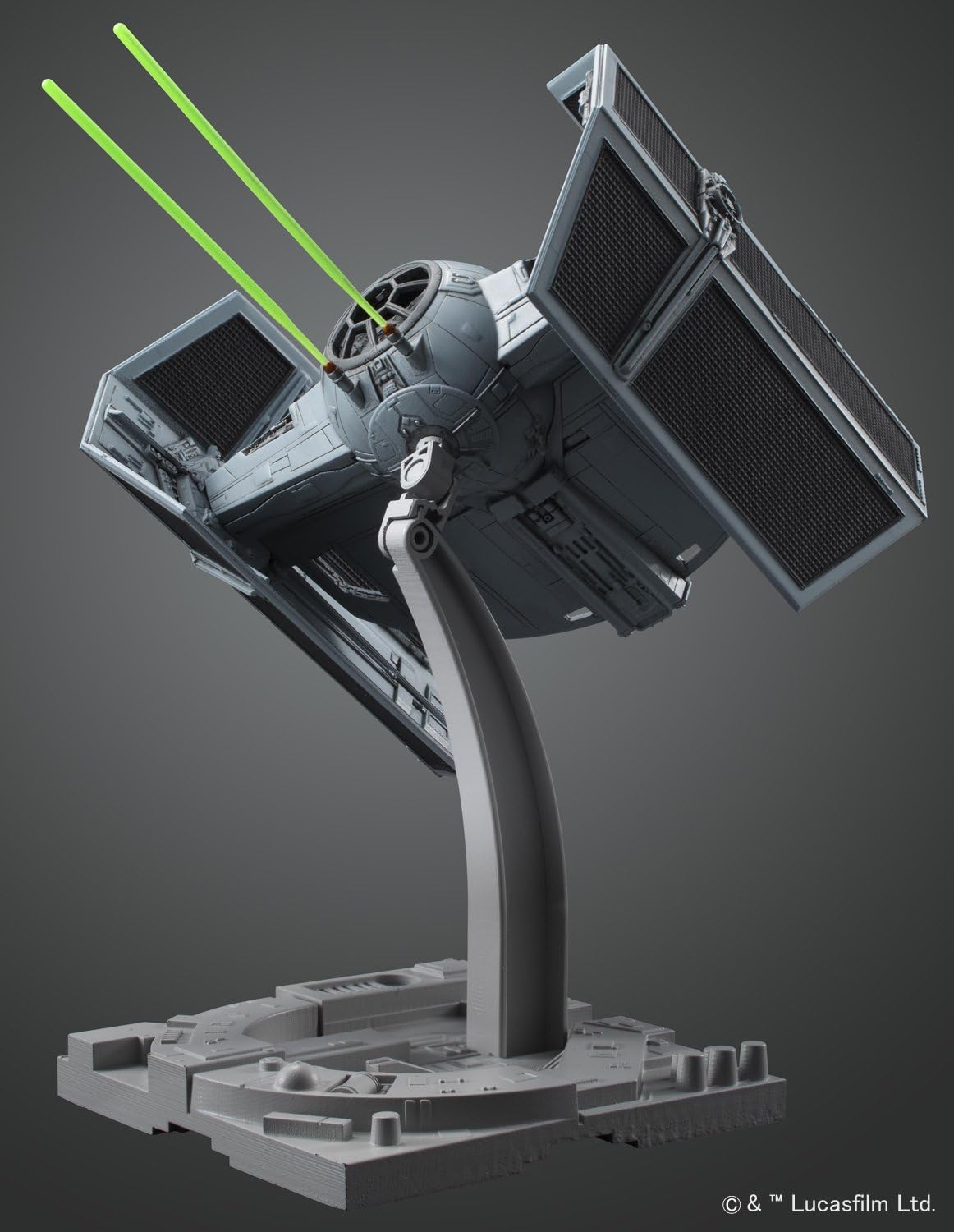 Revell (Bandai Original 01214 Star Wars TIE Advanced x1 - Darth Vader's TIE Fighter 1:72 Scale Unbuilt/Unpainted Plastic Model Kit