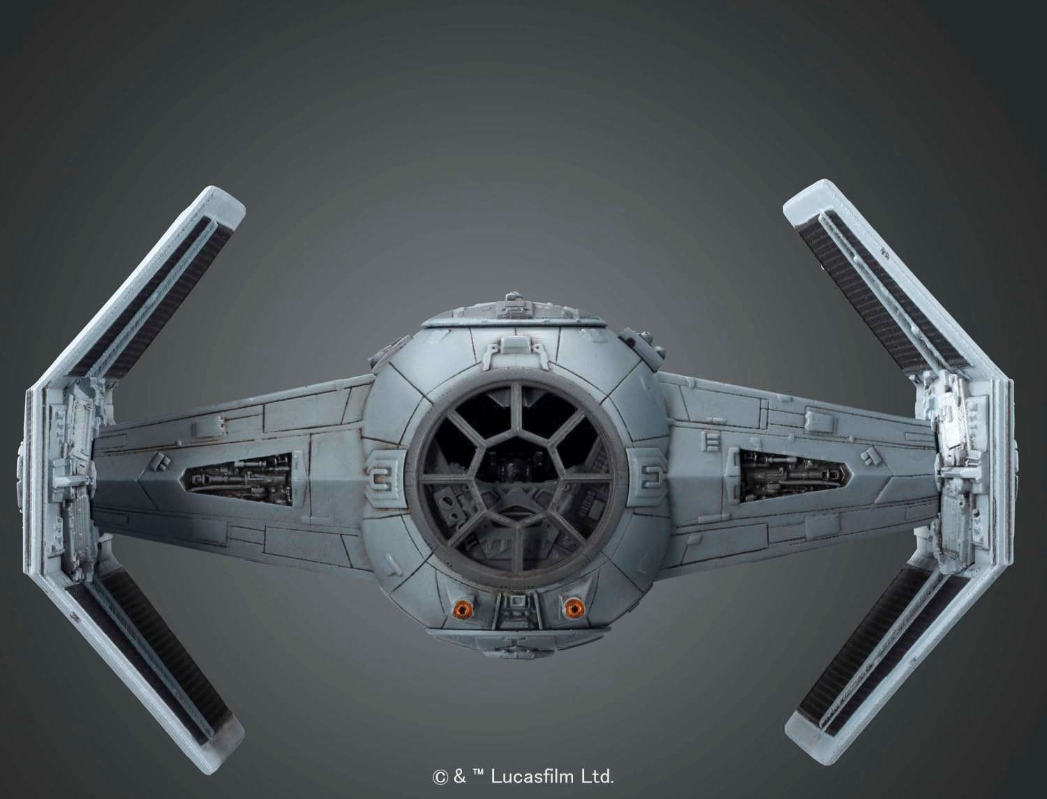 Revell (Bandai Original 01214 Star Wars TIE Advanced x1 - Darth Vader's TIE Fighter 1:72 Scale Unbuilt/Unpainted Plastic Model Kit
