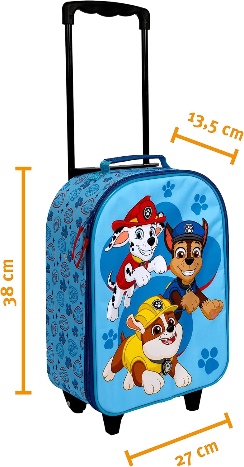 Undercover - Licensed Children's Trolley - Spacious Main Compartment - Ideal Travel Companion - Adjustable and fixable Telescopic Pole, Multicoloured, 38 x 27 x 13,50 cm