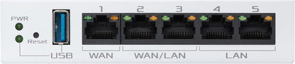 ASUS ExpertWiFi EBG15 - Router Gigabit VPN, 3 Puertos ethernet WAN + 1 USB WAN, prevención de intrusiones IPS, Firewall de Capa 7, Seguridad de Nivel Comercial, gestión centralizada con ExpertWiFi
