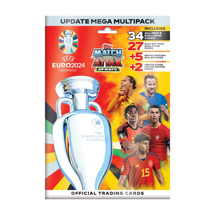 UEFA EURO 2024 Trading Cards Update Mega Multipack