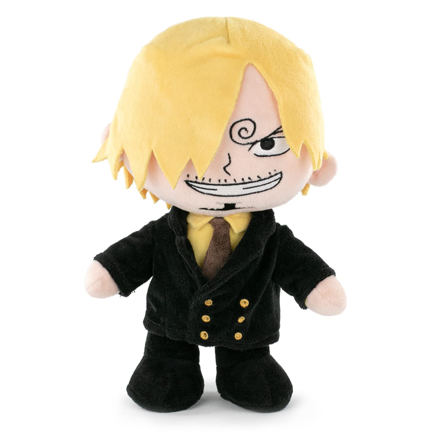 BARRADO One Piece - Soft Toy of the Characters of One Piece - 28cm, 11'02" - Luffy, Sanji, Roronoa Zoro - Super Soft Quality (Sanji