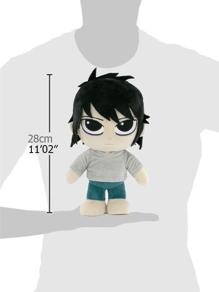 BARRADO Soft Toy of the Characters of Death Note - 28cm, 11'02" - Light Yagami, L, Ryuk - Super Soft Quality (L