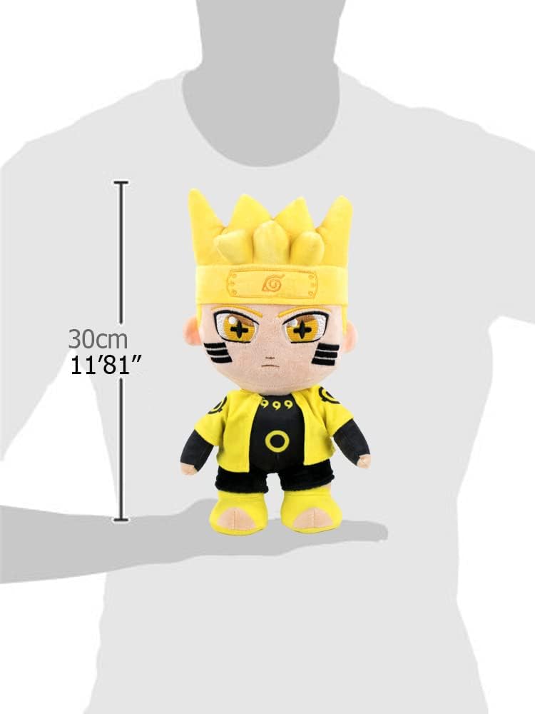 BARRADO Kuscheltier mit Naruto-Figuren 30zm - Naruto, Kakashi, Sasuke, Kurama, Naruto Six Path - Sammler-Edition - Super Soft Qualität (Naruto Six Path)