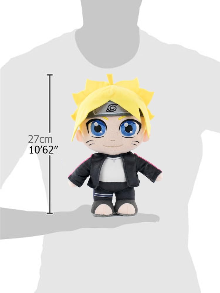 BARRADO Soft Toy of the Characters of Boruto - 27cm, 10'62" - Boruto Uzamaki, Sarada Uchiha, Mitsuki- Super Soft Quality (Boruto Uzamaki with Blister)