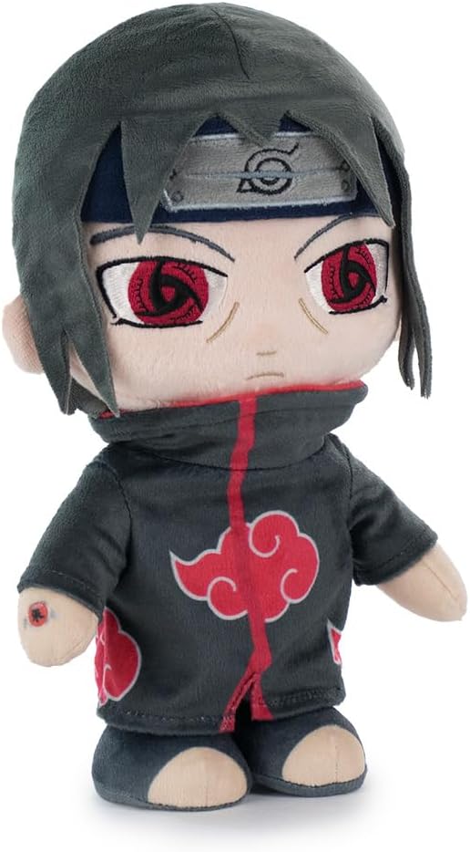 BARRADO Kuscheltier mit Naruto-Figuren 30zm - Naruto, Kakashi, Sasuke, Kurama, Naruto Six Path - Sammler-Edition - Super Soft Qualität (Itachi