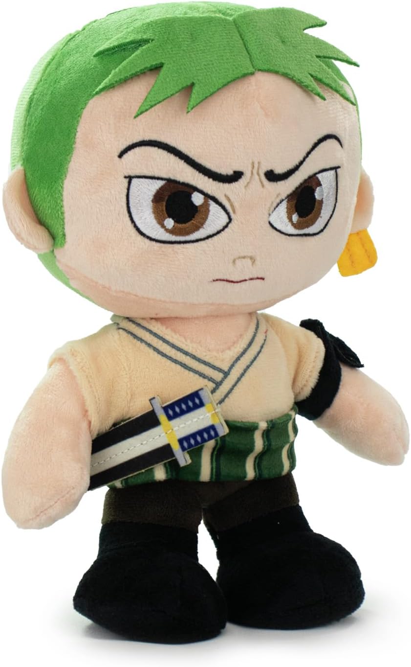 One Piece - One Piece Live Action Serie Protagonisten Plüschtiere 24-27cm - Luffy, Zoro, Nami - Super Soft Qualität (Zoro