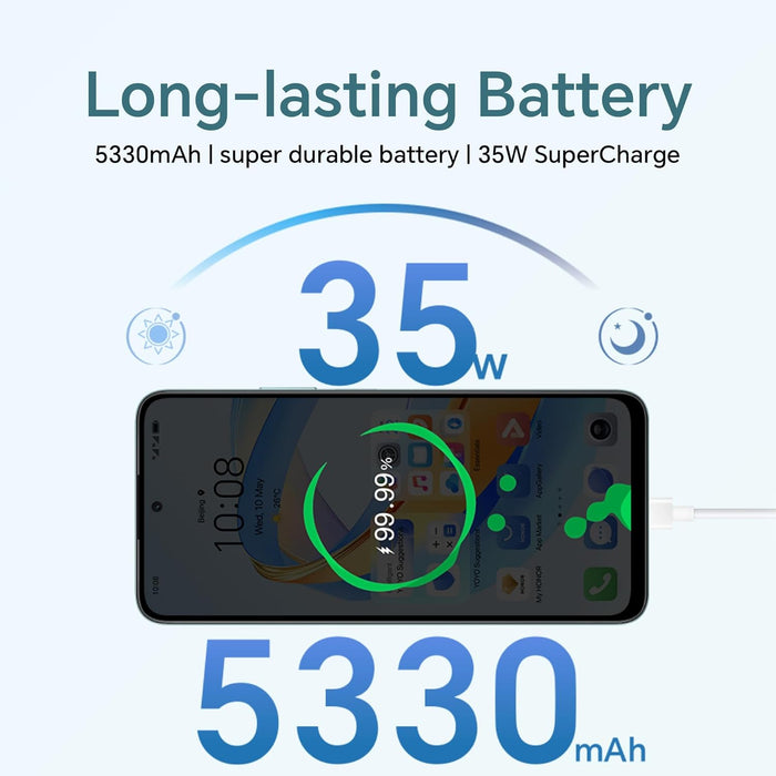 HONOR 90 Smart, Unlocked Android 5G smartphone, 108MP Triple Camera, 6.8" high-transparency Large Screen, Android 13, Dual SIM, Emerald Green 90 Smart Green