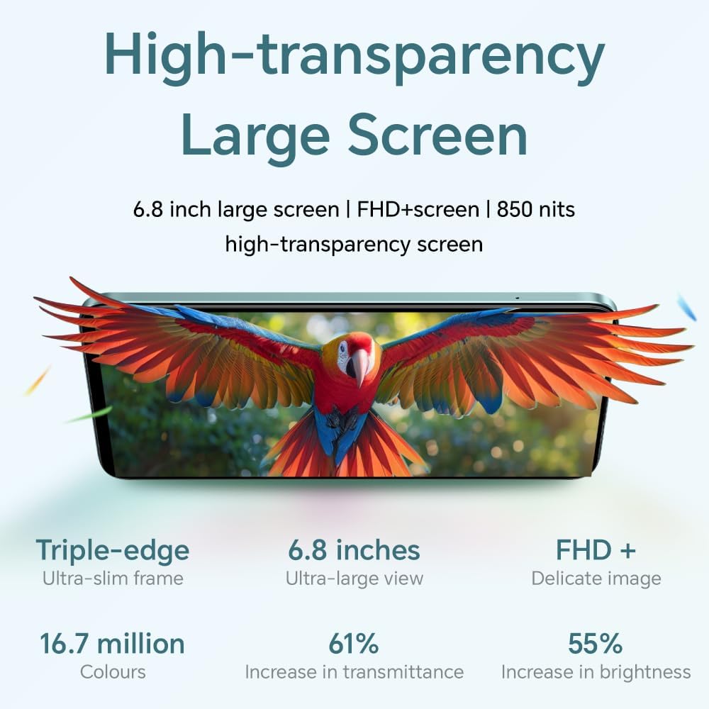 HONOR 90 Smart, Unlocked Android 5G smartphone, 108MP Triple Camera, 6.8" high-transparency Large Screen, Android 13, Dual SIM, Emerald Green 90 Smart Green