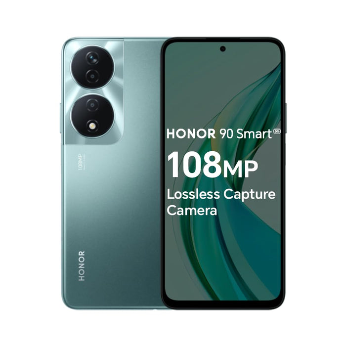 HONOR 90 Smart, Unlocked Android 5G smartphone, 108MP Triple Camera, 6.8" high-transparency Large Screen, Android 13, Dual SIM, Emerald Green 90 Smart Green