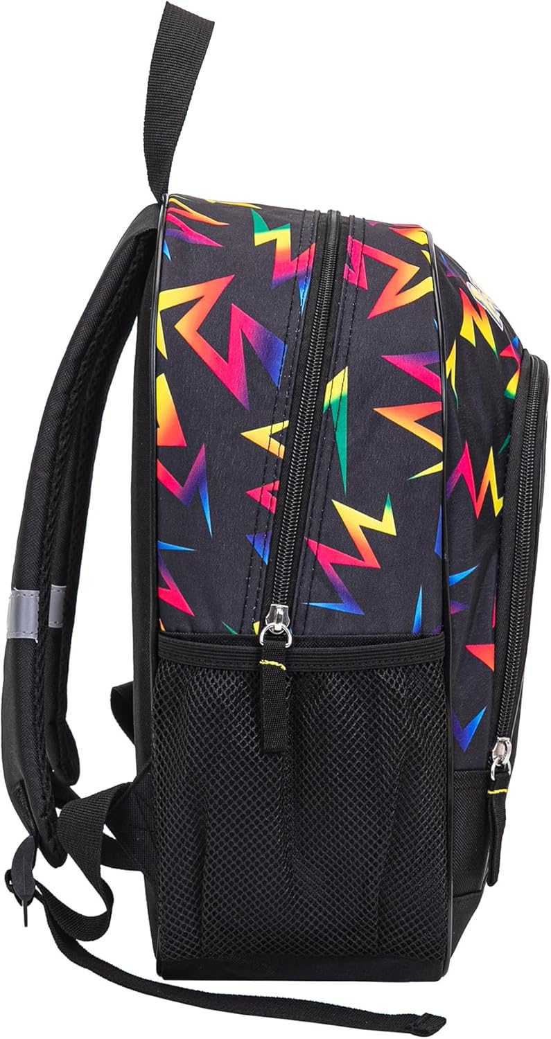 Pokemon Pikachu Backpack School Bag Premium Quality 2 Compartments - Height 37cm, black