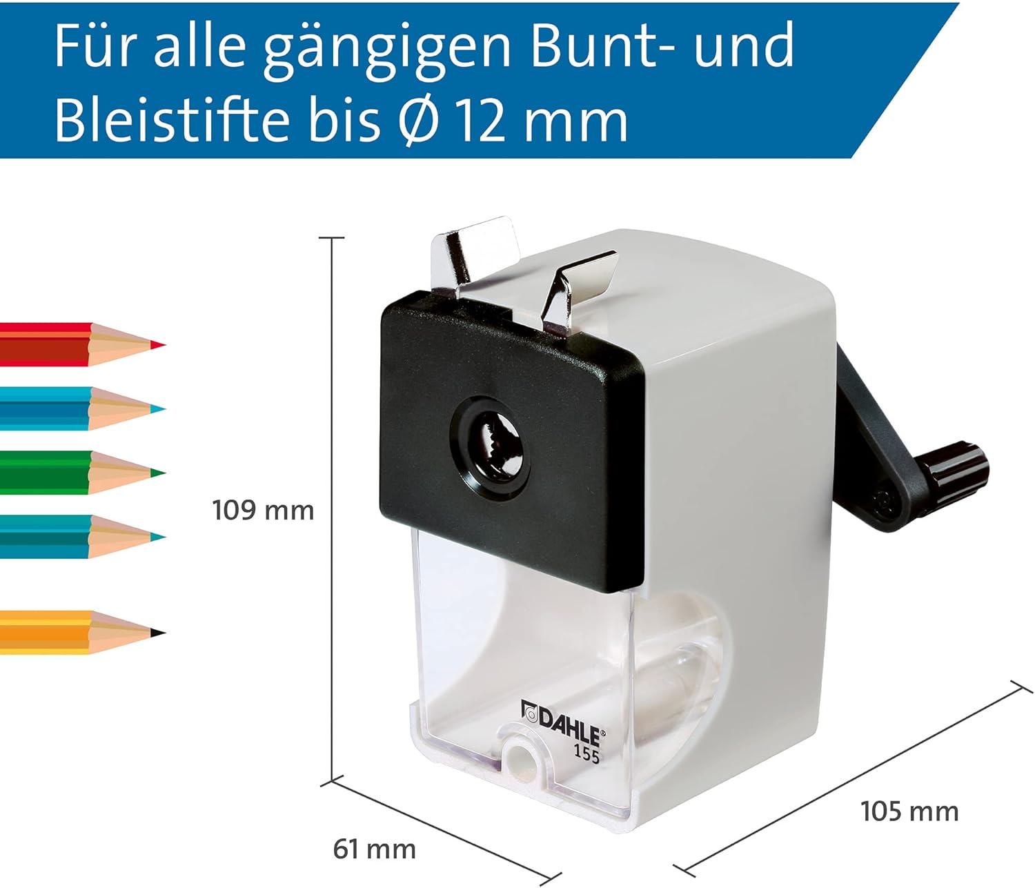 Manuelle Spitzmaschine D: 8-12 Mm 1 Stck. Grau