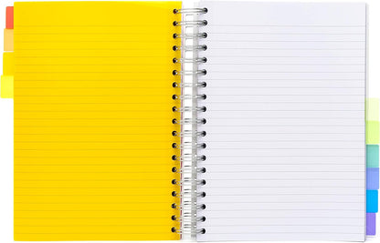 Pukka Pad B5 Project Book with 10 Repositionable Dividers for Organization – 400 Perforated Pages of 80GSM Paper – 200 Sheet Notebook for School, Office, and Home – White, 190 x 250mm