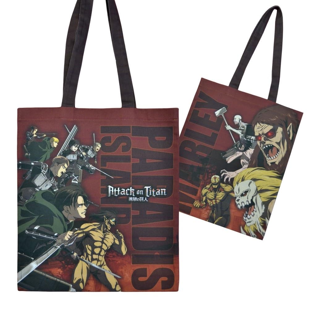 Attack on Titan sac shopping Paradise Island vs Marley
