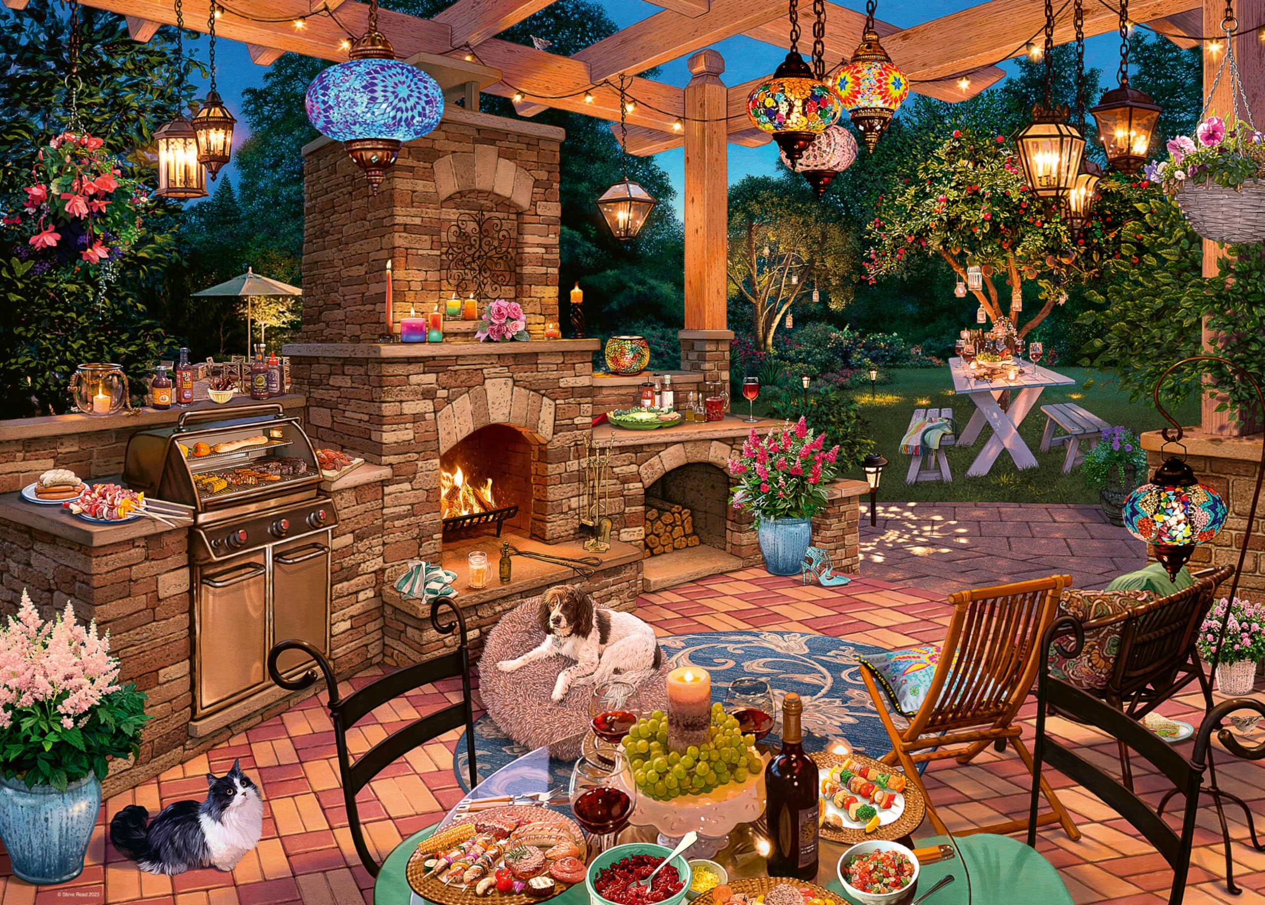 Ravensburger 12000280 - My Haven No.10 - The Garden Kitchen - 1000 pieces Jigsaw Puzzle - puzzle for adults and kids age 14 years up New Design