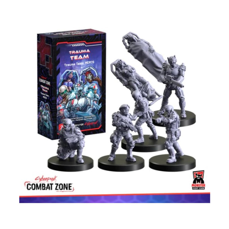 Monster Fight Club Cyberpunk Red Combat Zone Miniatures: Trauma Team Starter Gang